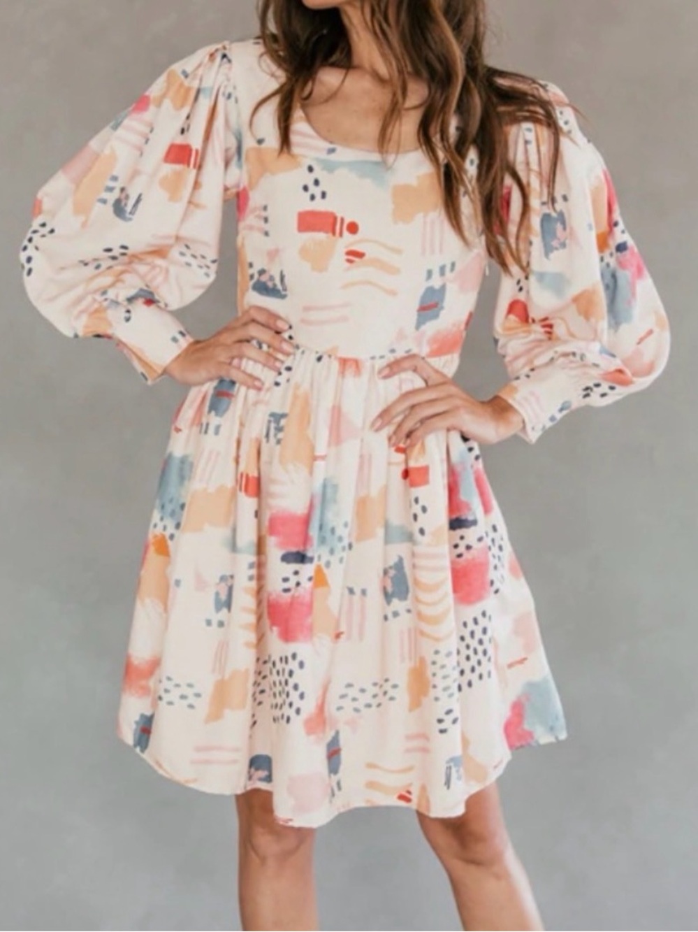 JessaKae Serene Adobe Puff Sleeve Dress Size XS